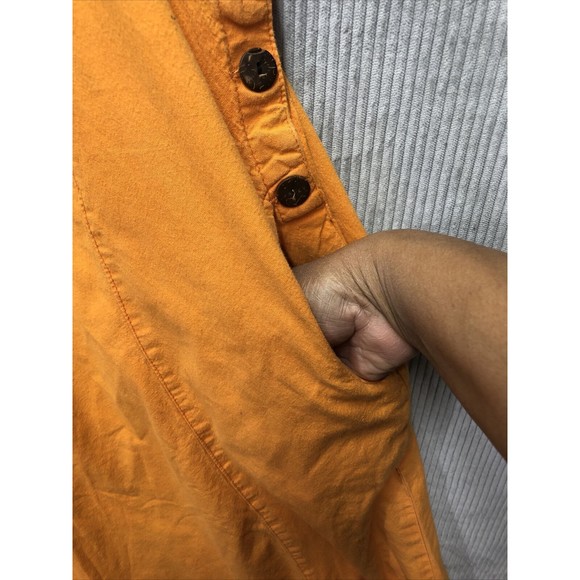 Himalaya Handmade Harem Jumpsuit Overall Orange L/XL Boho Hippie Grunge Romper - Picture 3 of 12